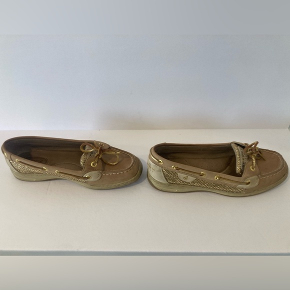 Sperry Angelfish Boat Gold Glitter Women’s Shoes Size 8 - Picture 7 of 16